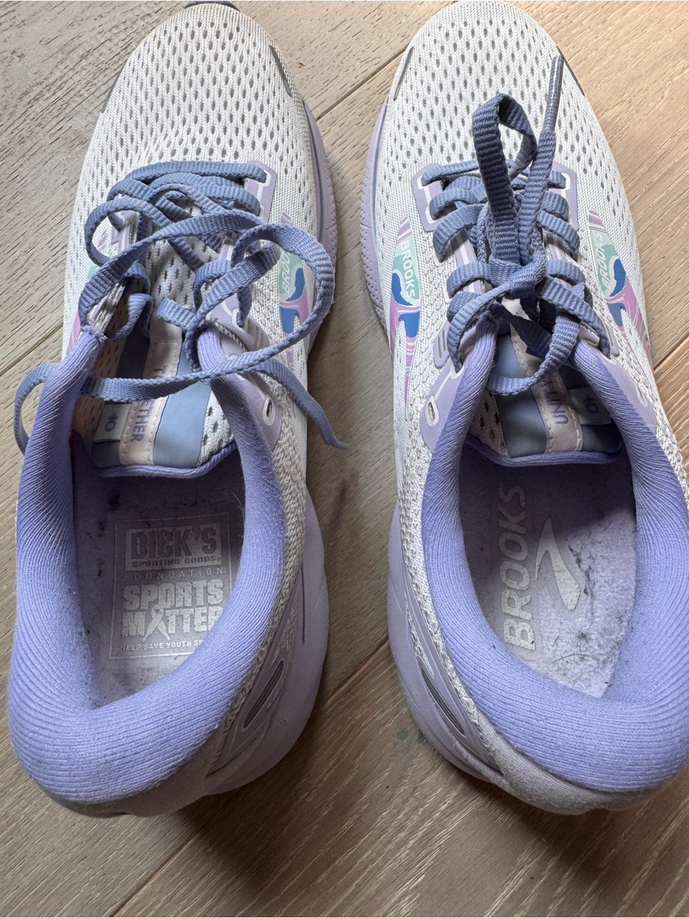 Brooks Women's Running Shoes in Lavender and Light Pink Accents - Picture 5 of 8